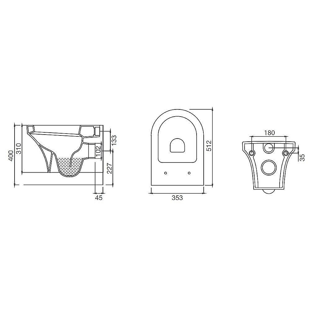Унитаз подвесной Gural Vit SOLE SO28DAK00 купить в интернет-магазине Sanbest