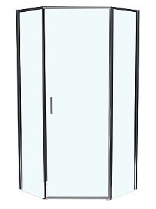 Душевой уголок BelBagno UNO-195-P-1-100-C-Cr 100х100 стекло прозрачное/профиль хром купить в интернет-магазине Sanbest