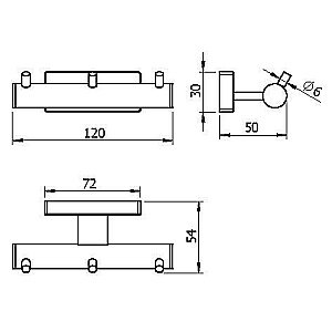 Крючок Langberger Alster 10933B купить в интернет-магазине сантехники Sanbest