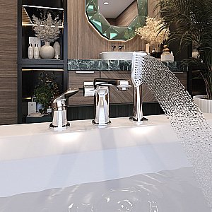 Смеситель для ванны Elghansa 2865599 хром купить в интернет-магазине сантехники Sanbest