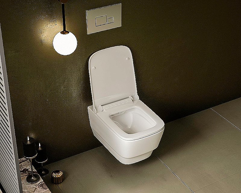 Унитаз Boheme Bello 971-2-MW белый матовый, безободковый, с функцией биде купить в интернет-магазине Sanbest