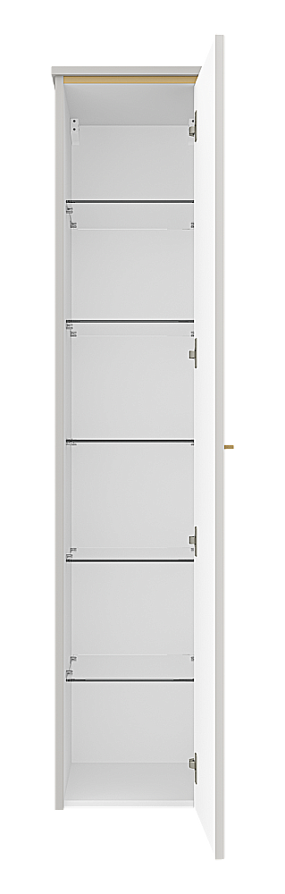 Пенал Brevita Эльче 35 ELC-05035-010 серый/золото для ванной в интернет-магазине сантехники Sanbest