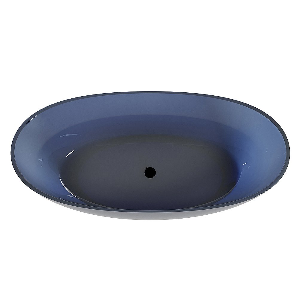 Ванна прозрачная ABBER Kristall AT9701Saphir синяя купить в интернет-магазине Sanbest