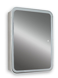 Зеркальный шкаф Azario Фиджи flip 50х75 LED-00002471 белый купить в интернет-магазине сантехники Sanbest