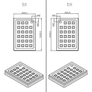 Душевой поддон Migliore DIADEMA 27603 82х122 белый правый купить в интернет-магазине Sanbest