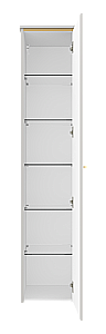 Пенал Brevita Эльче 35 ELC-05035-010 серый/золото для ванной в интернет-магазине сантехники Sanbest