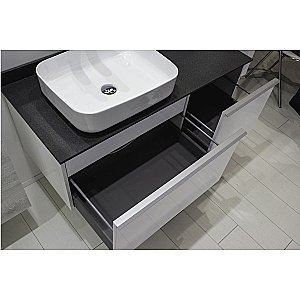 Тумба с раковиной Comforty Милан 120 белый глянец для ванной в интернет-магазине Sanbest