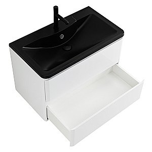 Тумба с раковиной BelBagno ALBANO 100 подвесная Bianco Lucido для ванной в интернет-магазине Sanbest