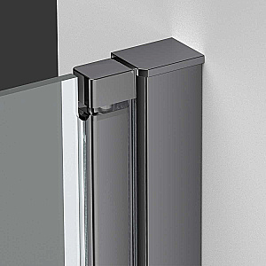 Душевая дверь Vincea Alpha 85 VDP-3AL850CLGM стекло прозрачное/профиль вороненая сталь купить в интернет-магазине Sanbest