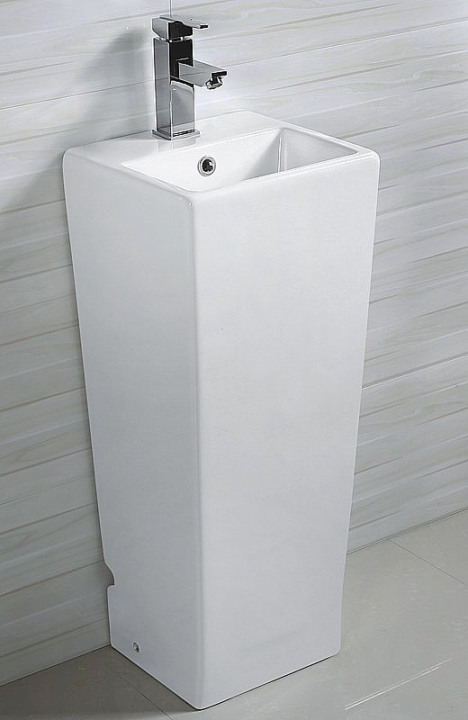 Раковина напольная Ceramalux N 34 NB147 белая купить в интернет-магазине Sanbest