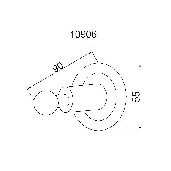 Крючок Boheme Murano Cristal 10906-CR хром купить в интернет-магазине сантехники Sanbest