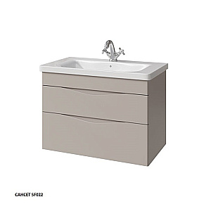 Тумба с раковиной Caprigo Lento 80 два ящика, цвет на выбор для ванной в интернет-магазине Sanbest