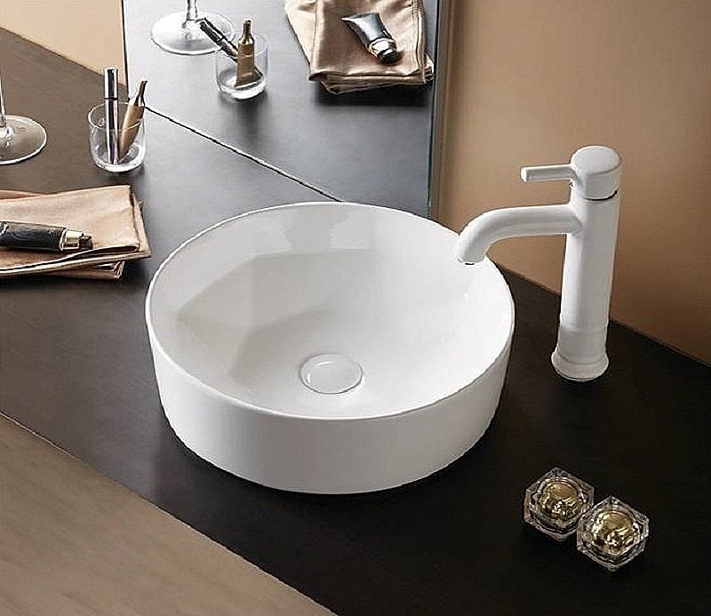 Раковина накладная Ceramalux N 41 9425 белая купить в интернет-магазине Sanbest