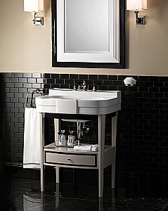 Консоль с раковиной Devon&Devon Bogart 70 Pure White для ванной в интернет-магазине сантехники Sanbest