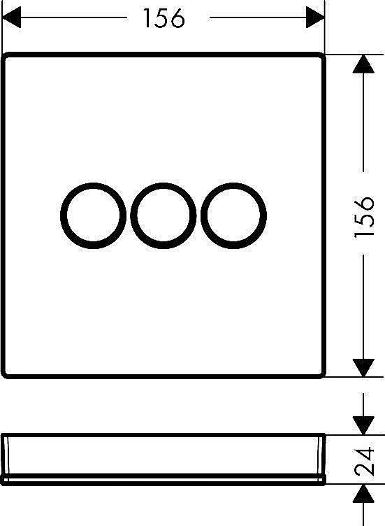 Смеситель для душа Hansgrohe ShowerSelect Glass 15736400 купить в интернет-магазине сантехники Sanbest