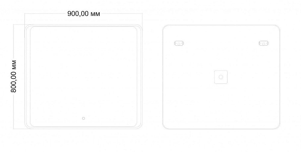 Зеркало Art&Max ELEGANT AM-Ele-900-800-DS-F в ванную от интернет-магазине сантехники Sanbest