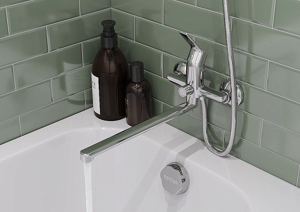 Смеситель для ванны Santek Венга WH5A12003C001 хром купить в интернет-магазине сантехники Sanbest