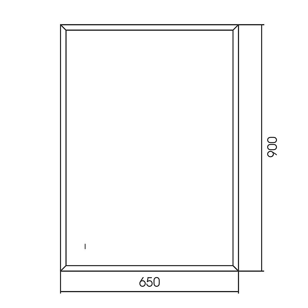 Зеркало ABBER See AG6110SC-0.65 65x90 черный в ванную от интернет-магазине сантехники Sanbest