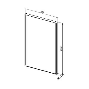 Зеркало Allen Brau INFINITY 1.21019.BL 60 черное в ванную от интернет-магазине сантехники Sanbest