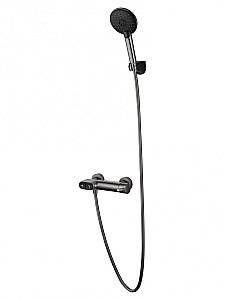 Смеситель для душа с встроенным изливом WONZON & WOGHAND MUSE Corno, Темный графит (WW-A30902-BGG) купить в интернет-магазине сантехники Sanbest