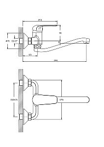 Смеситель для кухни Rush Fiji FI1835-28 купить в интернет-магазине сантехники Sanbest