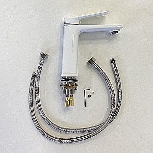 Смеситель для раковины Comforty FC071A-CKBT белый купить в интернет-магазине сантехники Sanbest