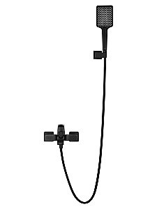 Смеситель для ванны с душем WONZON & WOGHAND FLEX, Черный матовый (WW-88037072-MB) купить в интернет-магазине сантехники Sanbest