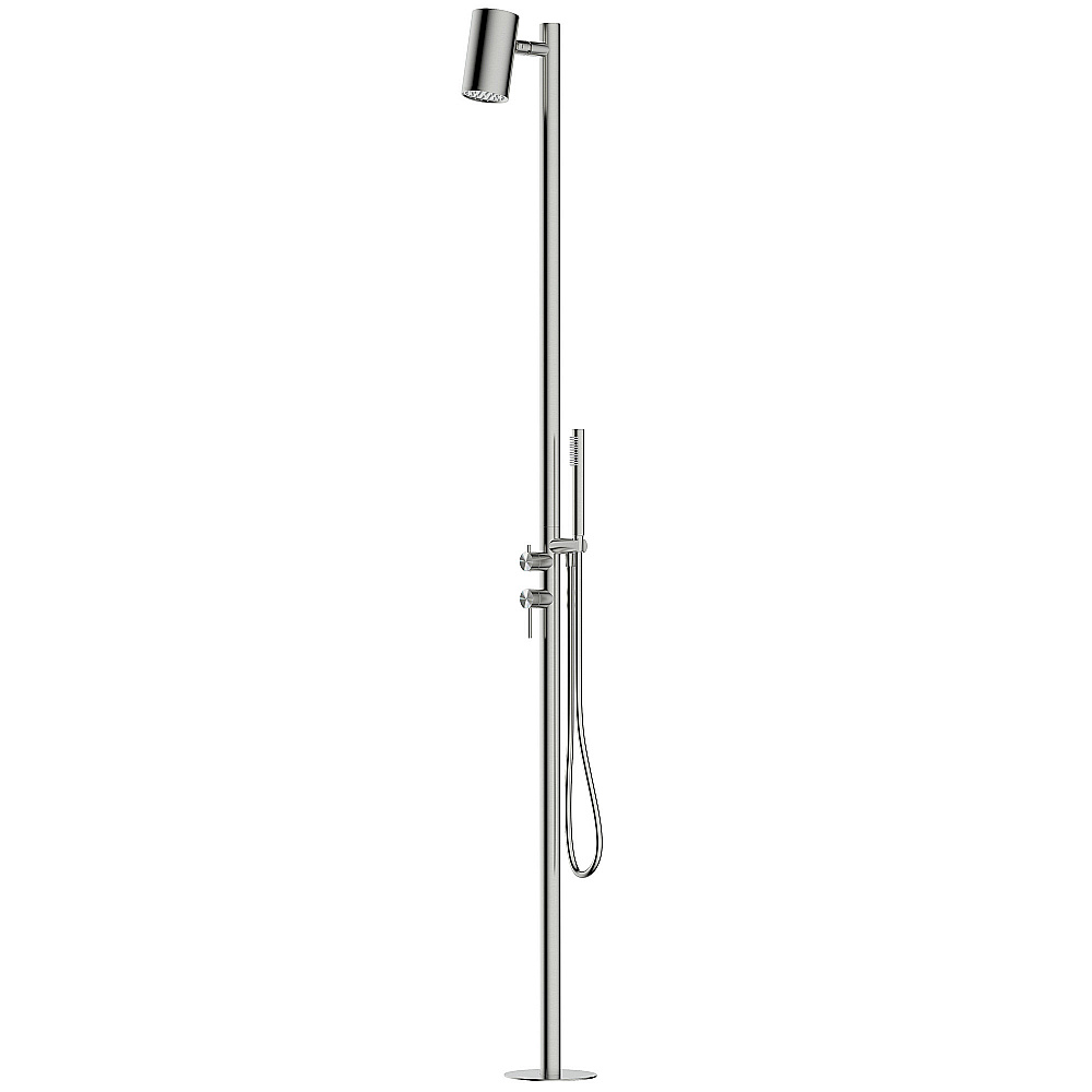 Душевая система Abber Wasser Kreis 316 AF8180BST сталь брашированная купить в интернет-магазине сантехники Sanbest
