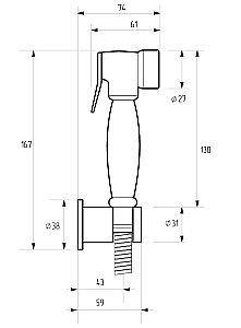 Гигиенический душ Migliore TONDA 30902 хром купить в интернет-магазине сантехники Sanbest