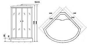 Душевая кабина Niagara Ultra NG-5012 120х120 купить в интернет-магазине Sanbest