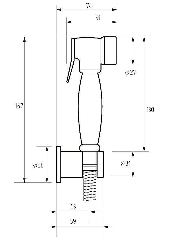 Гигиенический душ Migliore TONDA 30902 хром купить в интернет-магазине сантехники Sanbest