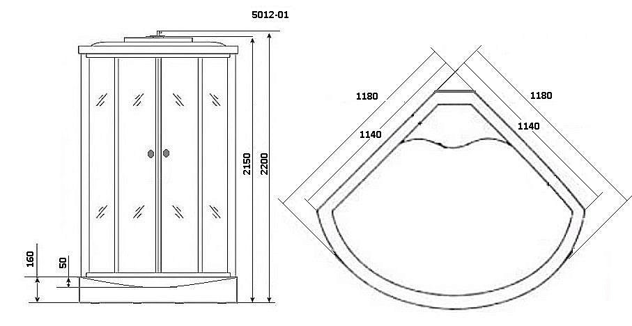 Душевая кабина Niagara Ultra NG-5012 120х120 купить в интернет-магазине Sanbest