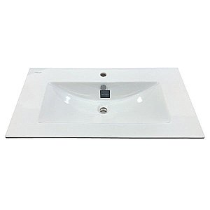 Тумба с раковиной Comforty Верона 00-00001972 90 дуб белый для ванной в интернет-магазине Sanbest