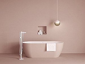 Смеситель для ванны Ravak Spring X070578 белый матовый купить в интернет-магазине сантехники Sanbest