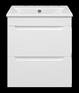 Тумба с раковиной Misty Бриз - 50 П-Бри-09050-012Я белая для ванной в интернет-магазине Sanbest