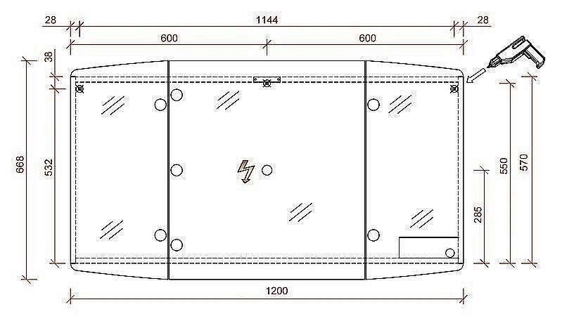 Зеркальный шкаф Pelipal Cassca CS-SPS05 120 Белый купить в интернет-магазине сантехники Sanbest