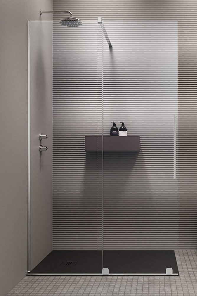 Душевое ограждение Radaway Furo Walk-in 100 10106538-01-01 стекло прозрачное/профиль хром купить в интернет-магазине Sanbest