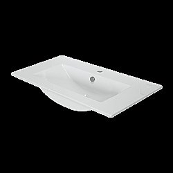 Раковина Sanita luxe Quadro 90 QDR90SLWB01 белая купить в интернет-магазине Sanbest