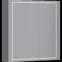 Зеркальный шкаф Aqwella Simplex 80 SLX0408 серый купить в интернет-магазине сантехники Sanbest