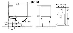 Унитаз-компакт Grossman Classic GR-4464S купить в интернет-магазине Sanbest
