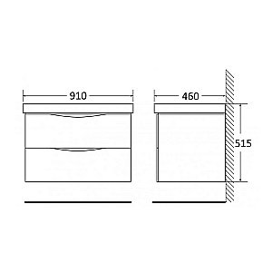 Тумба с раковиной Belbagno ETNA 90 для ванной в интернет-магазине Sanbest
