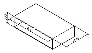 Полка AM.PM Gem M90OHX0750NF 75 орех купить в интернет-магазине сантехники Sanbest