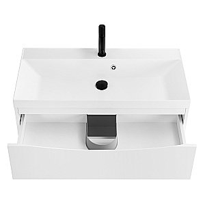 Тумба с раковиной Belbagno MARINO 90 2C-SO/BB900/450-LV-MR-AST Bianco Opaco для ванной в интернет-магазине Sanbest