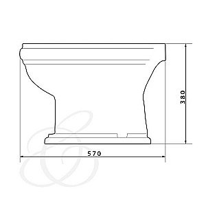 Биде напольное Caprigo Borgo 3814 купить в интернет-магазине Sanbest