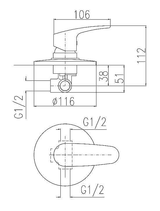 Смеситель для душа Rav-Slezak AMUR AM783 купить в интернет-магазине сантехники Sanbest