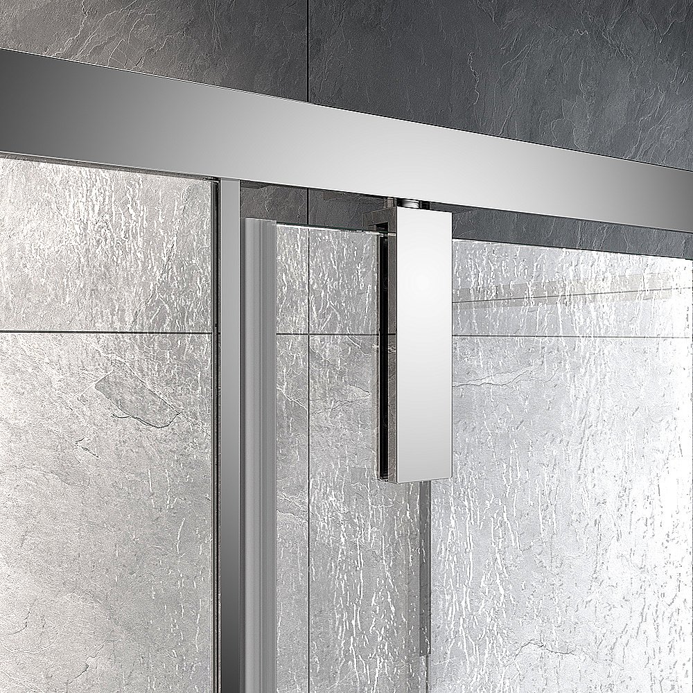 Душевой уголок Veconi Rovigo RV033R-80100-06-C7 80х100 стекло рифленое/профиль хром купить в интернет-магазине Sanbest