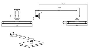 Верхний душ Aquatek AQ2081MB черный матовый купить в интернет-магазине сантехники Sanbest