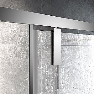 Душевой уголок Veconi Rovigo RV033R-80100-06-C7 80х100 стекло рифленое/профиль хром купить в интернет-магазине Sanbest