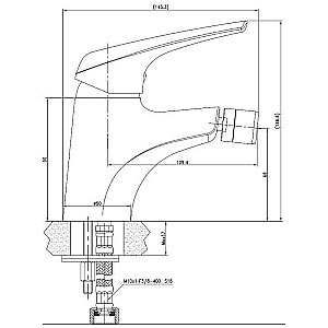 Смеситель для биде Aquanet Conte SD91384 купить в интернет-магазине сантехники Sanbest