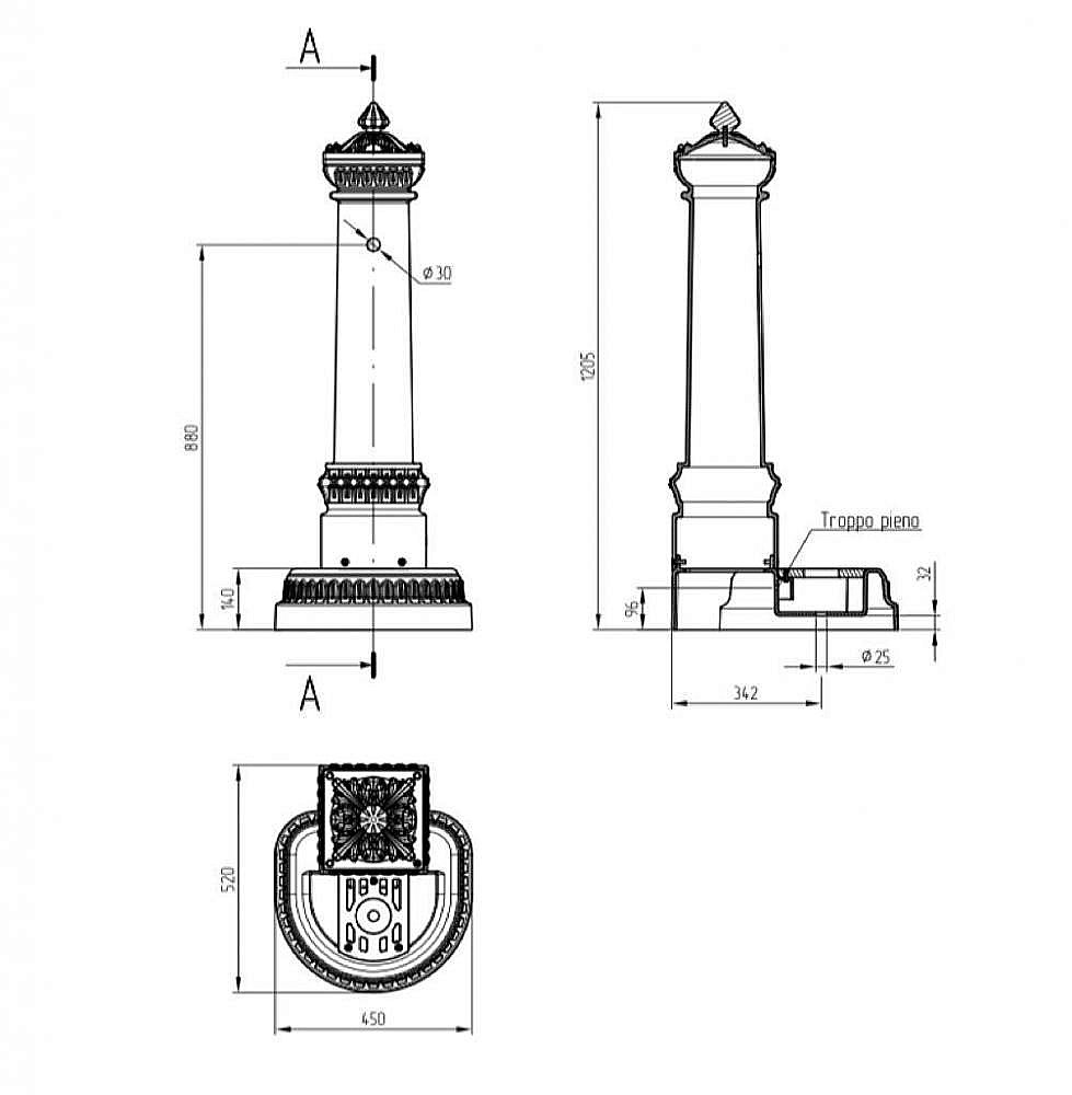 Фонтан Migliore Artistica 28087 черный купить в интернет-магазине сантехники Sanbest